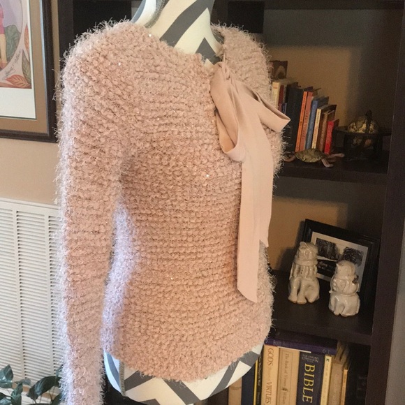 Jennifer Lopez Small Pink Eyelash Knit Sweater - Picture 3 of 4